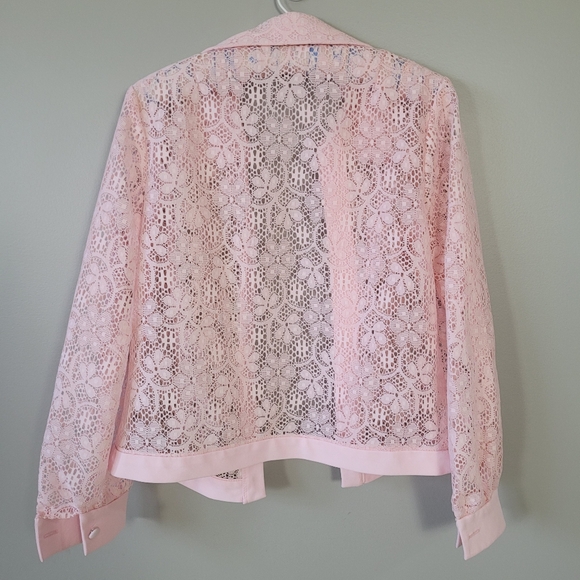 1970s pink maxi dress and lace jacket - Picture 4 of 12